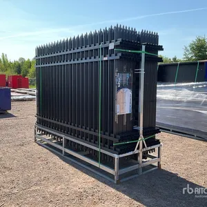 Quantity of (30) 9 ft 9 in x 6 ft Powder Coated Fencing (Unused)