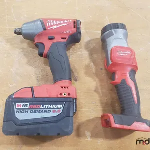 Milwaukee Impact, Battery and Light
 UNRESERVED