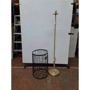 *(2) Metal Hamper and Standing Lamp, No Shipping