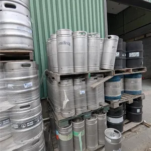 3 PALLETS APPROX 60 X 30L STAINLESS KEGS. MOST SAY PROHIBITION BREWING ON THEM