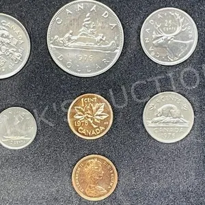 1976 Canadian Double penny uncirculated coin set