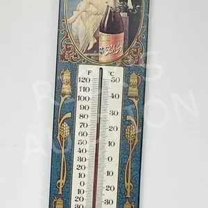 wall mount thermometer w/ Schlitz beer advert