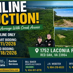 LakeFront (COE) Acreage w/ Staunton River Access,Red Oak, VA