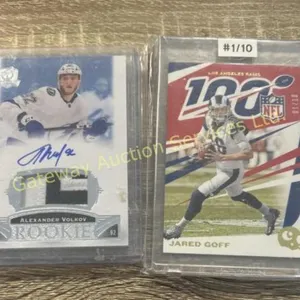 Collectable hockey and  NFL  card