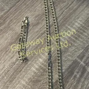 20 inch gold colored necklace stamped 18 K
