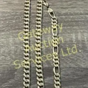 20 inch gold colored necklace stamped 18 K