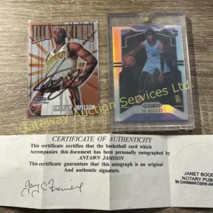 Collectable basketball cards.