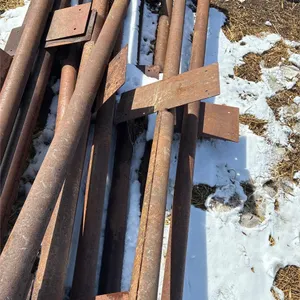 16 Steel Posts. 95" x 3", For building slab fences