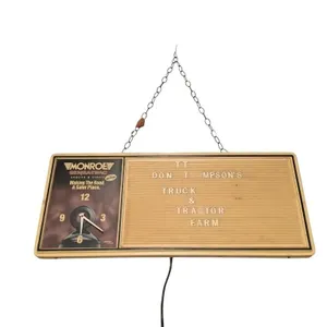 Monroe Sensatrac Clock & Letter Board Sign