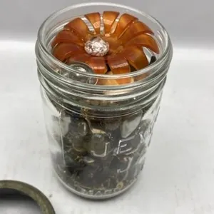 Craft jewelry jar lot