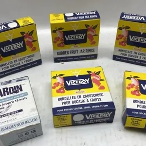 Vtg fruit jar rings in original boxes