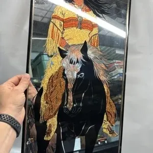 Mirror Wall Hanging Horse 36 x 12 inches