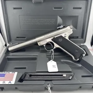 Ruger Mark II Target 22LR 
Two clips and case