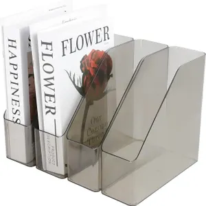 $37 Clear Acrylic Magazine File Holder 3PK