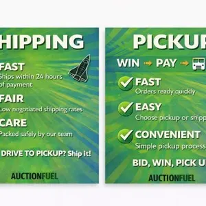 Auctionfuel Bid, Ship, Pickup - Fast, Fair, Care
