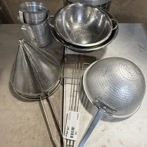 Assorted Kitchen Strainers, Colanders, and Pitchers