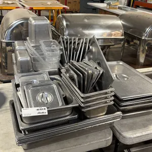 Assorted Steam Table Inserts and Lids