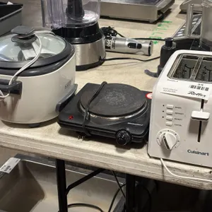 Black+Decker RC516 Rice Cooker, Elite Gourmet ESB-301BF Electric Burner, Cuisinart CPT-122 Toaster