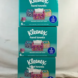 (3) Kleenex Disposable Hand Towels, 60-Towels, 6-count- New
