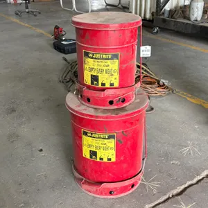 Justrite 09100 6-Gallon and 09500 14-Gallon Oily Waste Cans