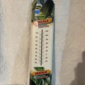 METAL DEKALB THERMOMETER
