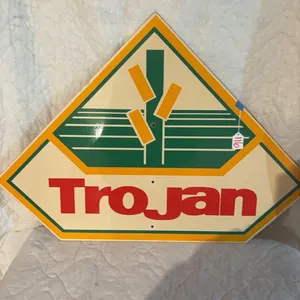 TROJAN 2 SIDED SEED SIGN