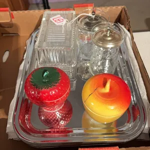 TRAYS-REFRIGERATOR DISH-FUIT CONT.-GLASS CONT.
