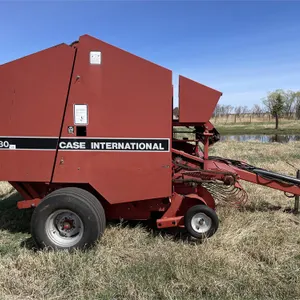 1993 CASE IH 8480 Soft Core Round Baler, 1000 PTO., Monitor, Twine Only