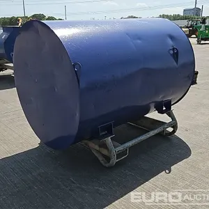 Static 1500 Litre Fuel Bowser, Manual Pump 