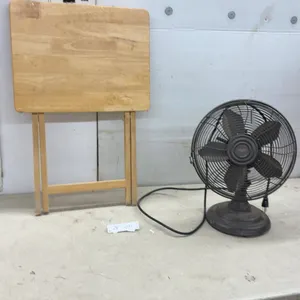 Wooden Folding TV Tray Table and Classic Electric Desk Fan Model FT30-9A3