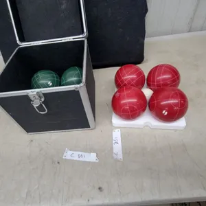 St. Pierre Bocce Ball Set with Eight Balls, Pallino, and Hard-Sided Carrying Case