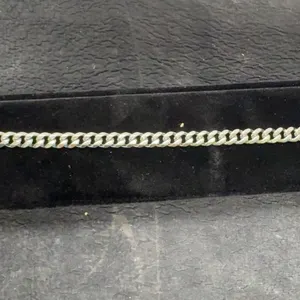 Platinum-Plated 7.0mm Cuban Link Bracelet, Adjustable 7" - 8.5" Long