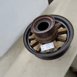 Antique Wooden Spoke Metal Rim and Hub Band Rustic Decore