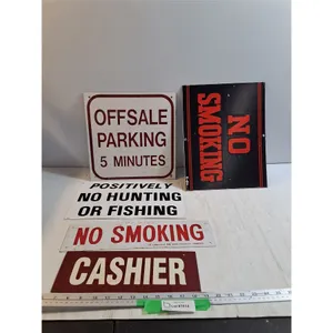 (5) Signs (4) Metal  and (1) Laminated, largest 14x11"