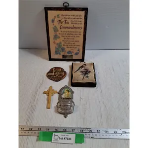(5) Christian Religious Wall Decor