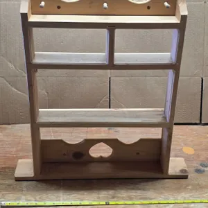 Wooden decorative shelf