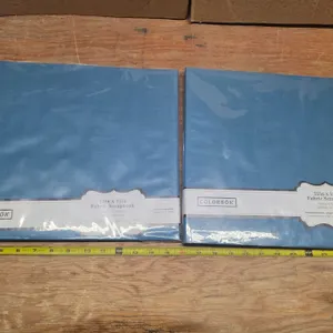 2 new 2" by 12" fabric scrapbooks