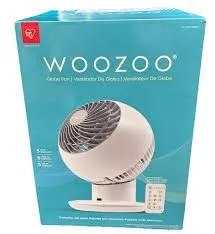 WOOZOO GLOBE FAN - POWERFUL & QUIET, WHITE