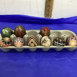 UKRANIAN DECORATED EGGS - 9 EGGS