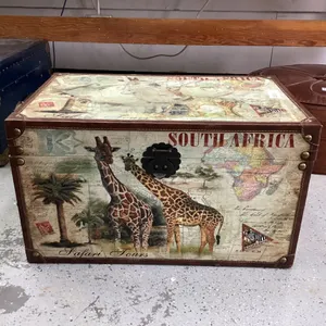 SMALL WOOD CHEST - “SOUTH AFRICA” THEME