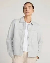 NEW MONDETTA WOMENS LIGHT BUTTON UP JACKET SIZE M