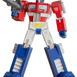 4D BUILD: TRANSFORMERS OPTIMUS PRIME & TRUCK 3D MODEL KIT PUZZLE -N