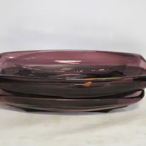 3 MOROCCAN AMETHYST HAZEL-ATLAS GLASS