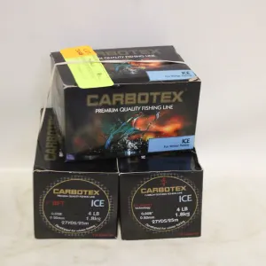 3PKS CARBOTEX 4LB ICE/WINTER FISHING LINE