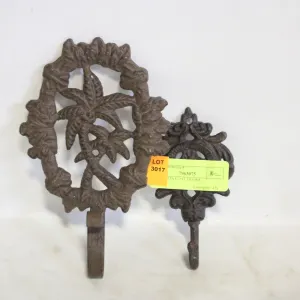 CAST IRON COAT HOOKS