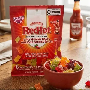 Frank's RedHot Spicy Gummy Bears 15 x 100g
