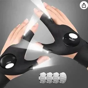 LED Flashlight Gloves, 1 Pair