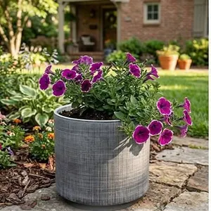 Rivet Rustic Textured Stoneware Planter