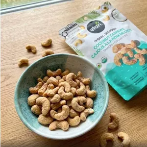 Elan Organic Coconut Cashews, 6 x 160g