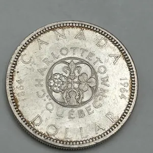 1964 Canada Charlottetown Silver Dollar